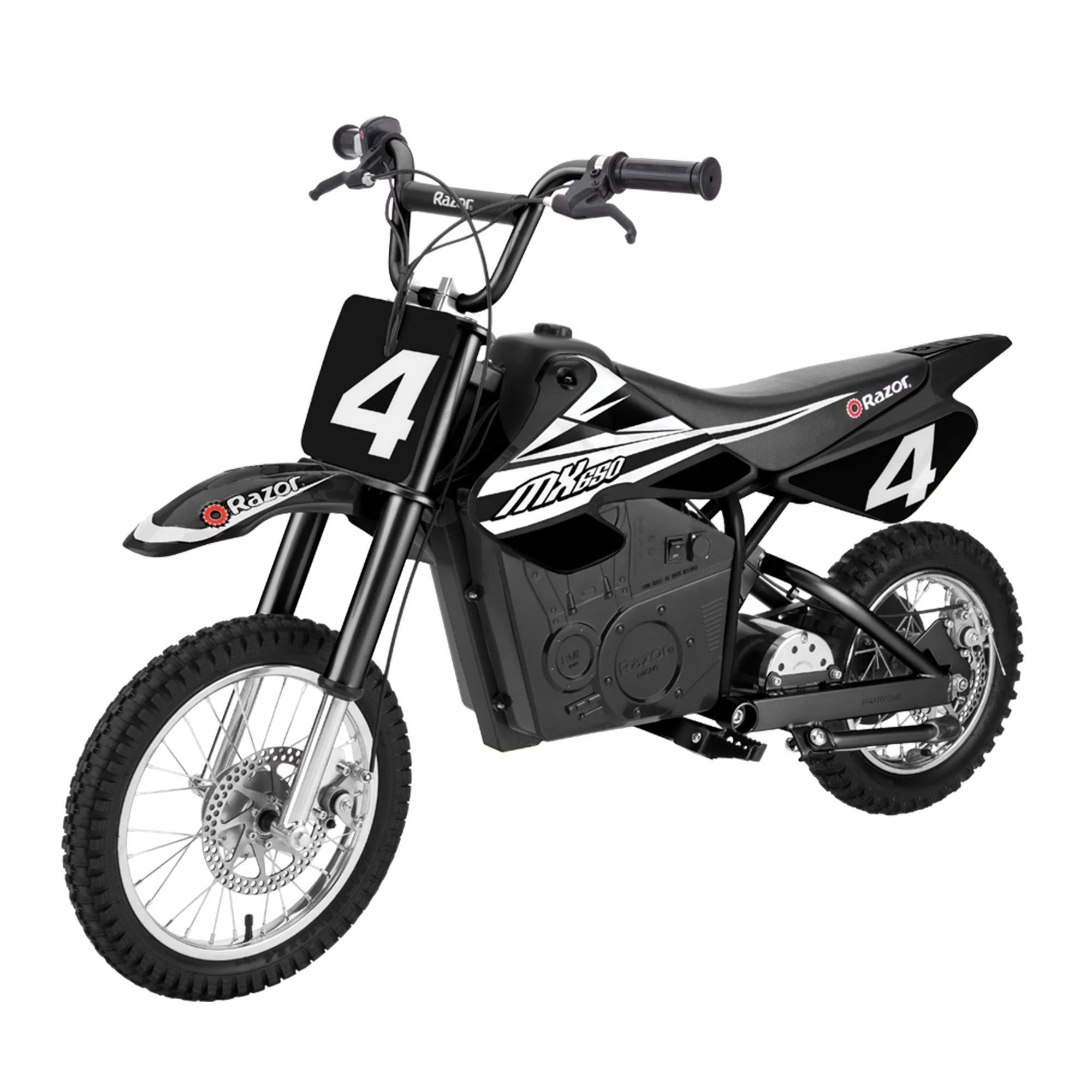 Razor MX650 Dirt Rocket High - Torque Electric Motocross Dirt Bike, Black (2 Pack)