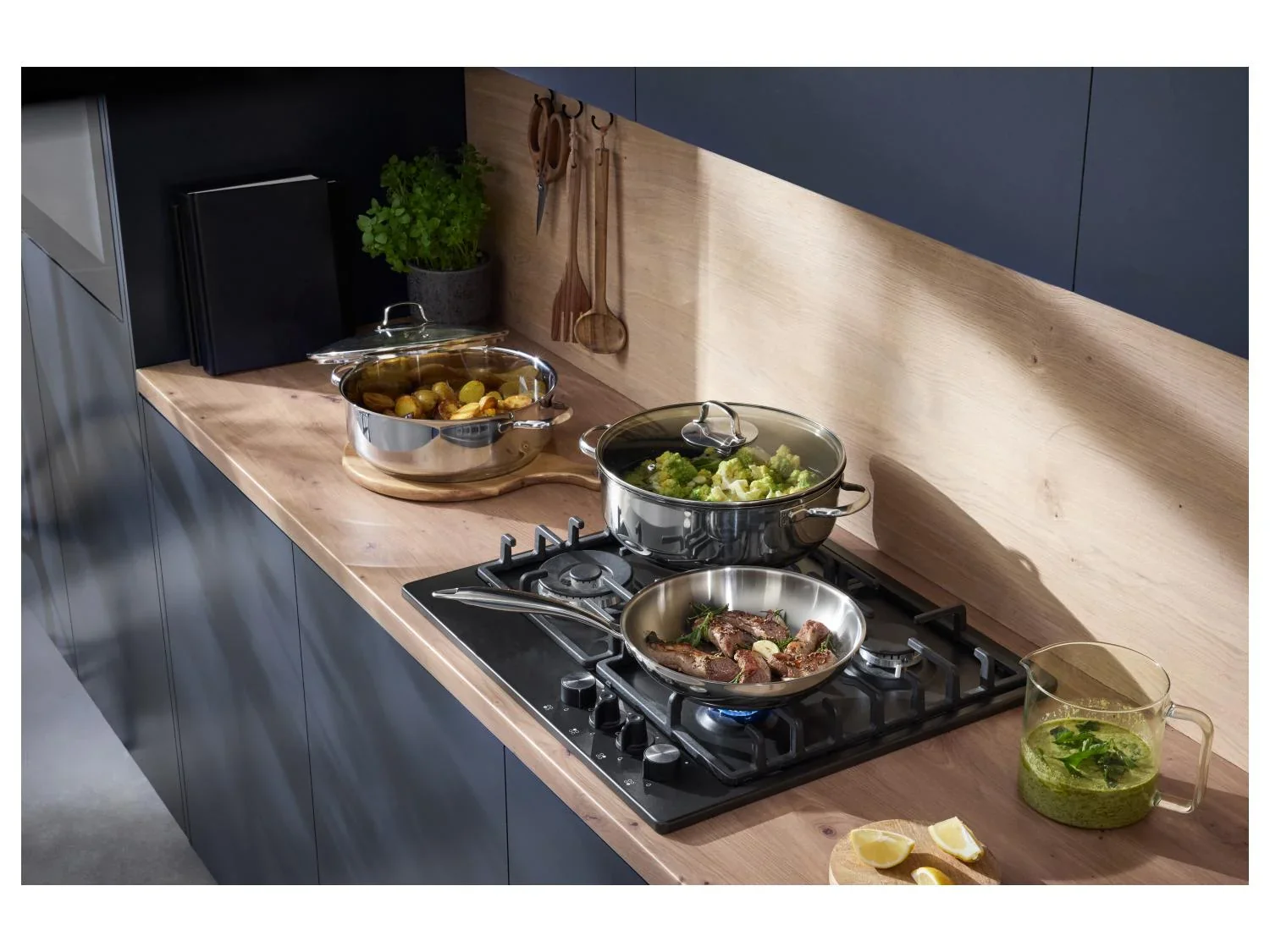 SILVERCREST Casserole en acier inoxydable,  28 cm