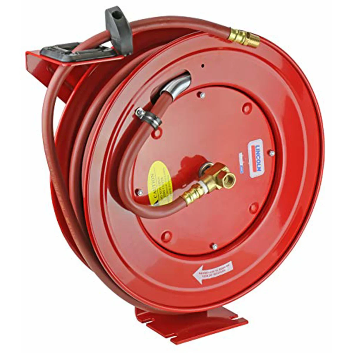 Lincoln 83754 Value Series Air and Water 50' x 1/2 Retractable Hose Reel