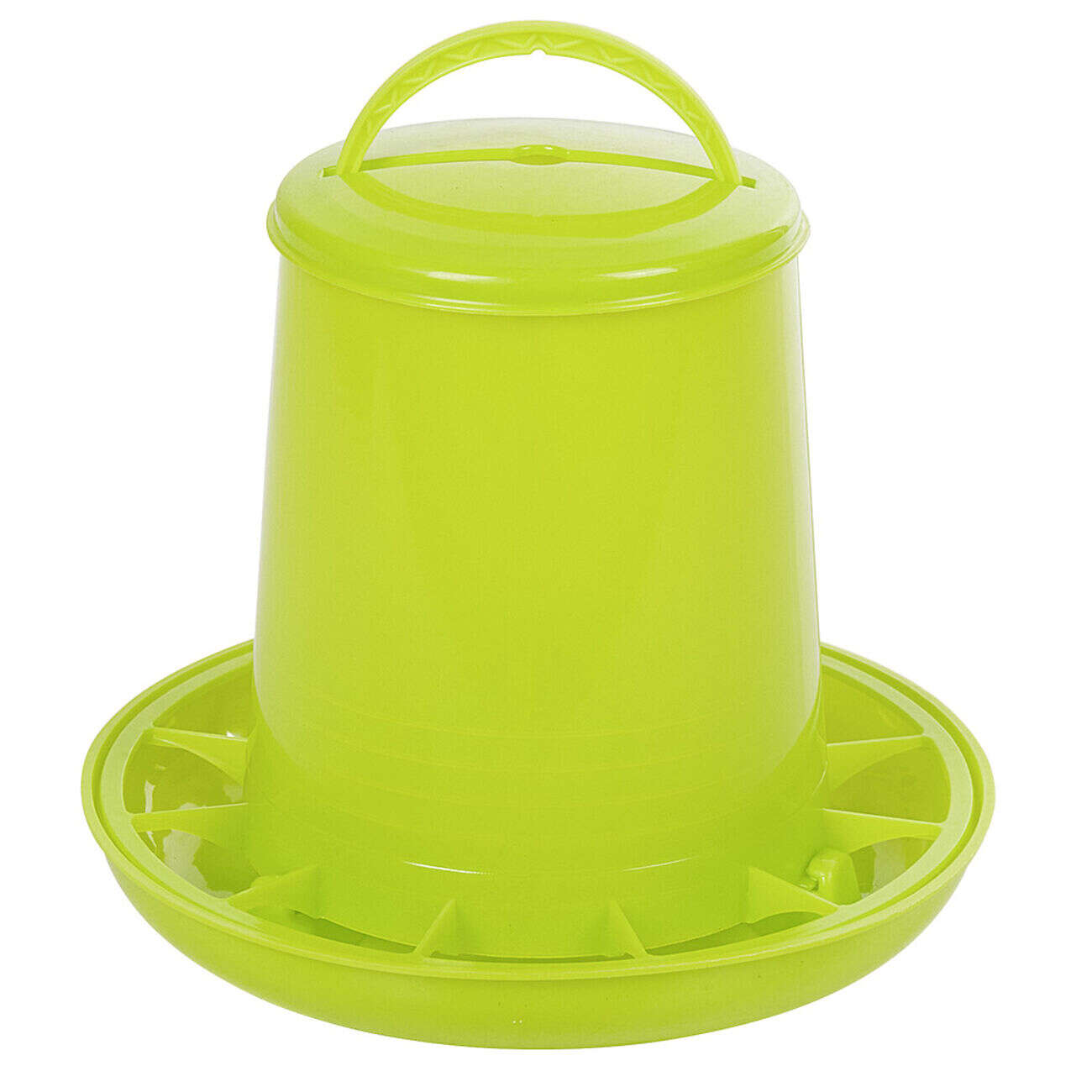 Mangeoire verte pour poules et volailles 3 Kg