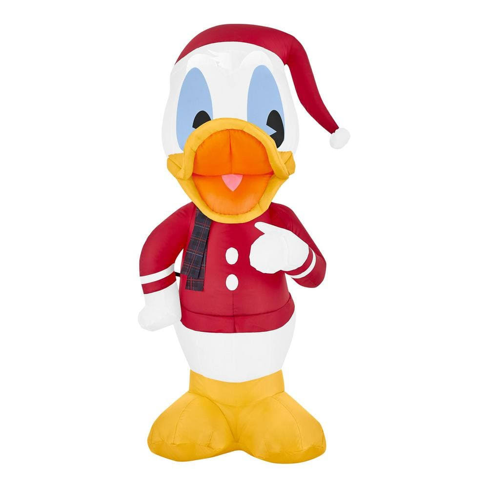 Disney 3.5 ft. LED Donald Duck with Santa Suit Inflatable