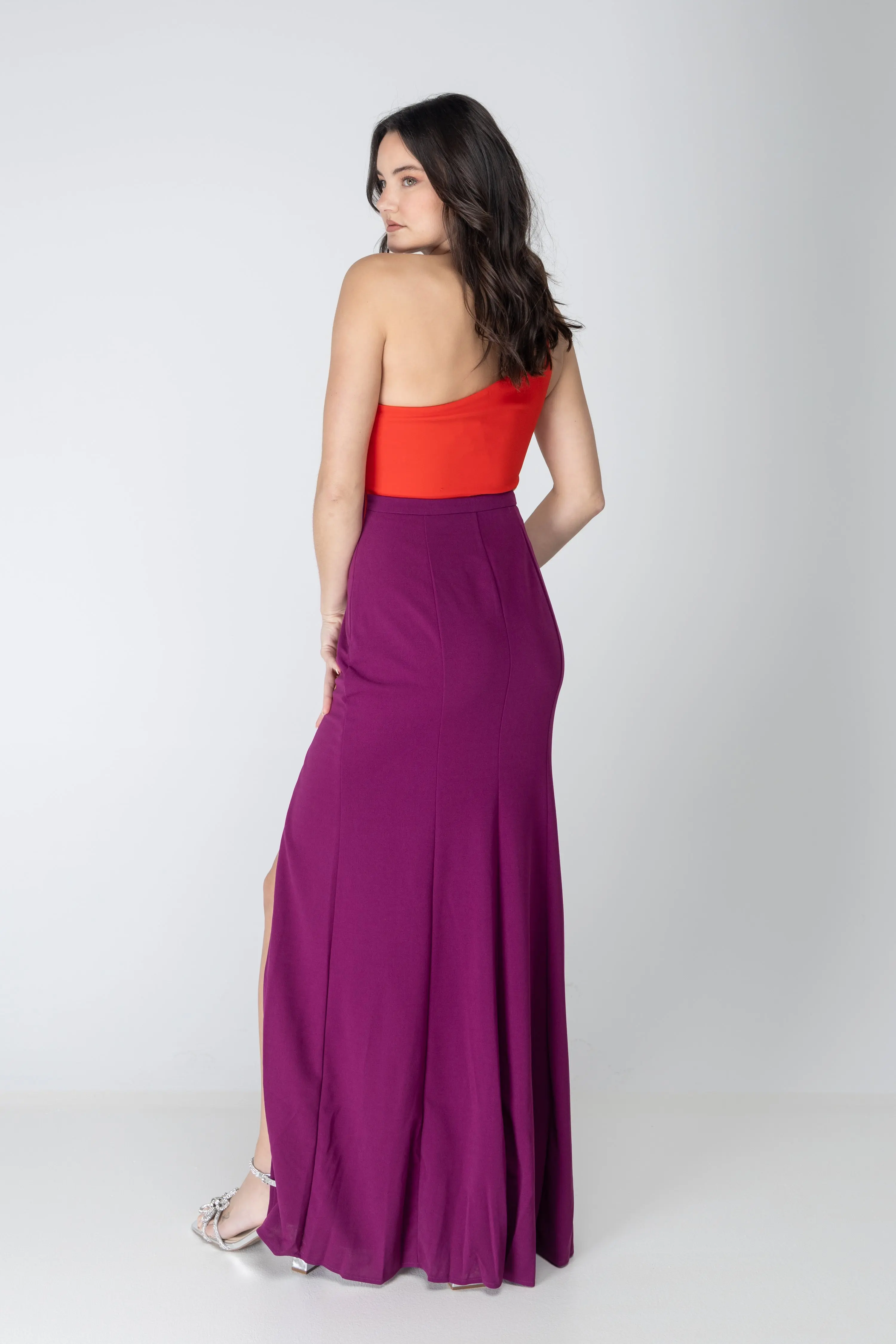 Color Block Maxi Dress