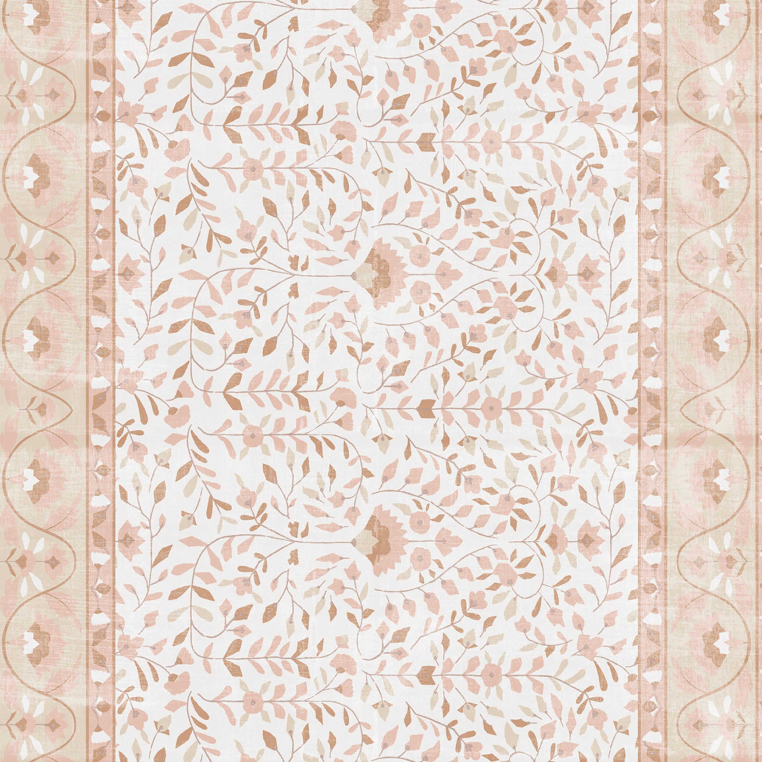 Roselle Silky Soft Washable Doormat Rose Quartz 60x90cm