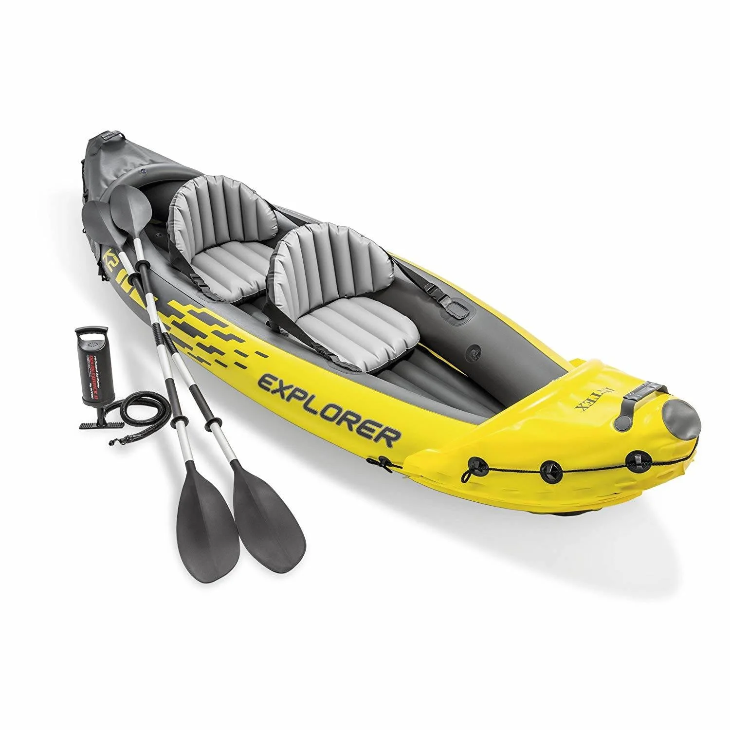 2 Person Inflatable Kayak with Oars, Pump 1 Person Inflatable Kayak Image 2