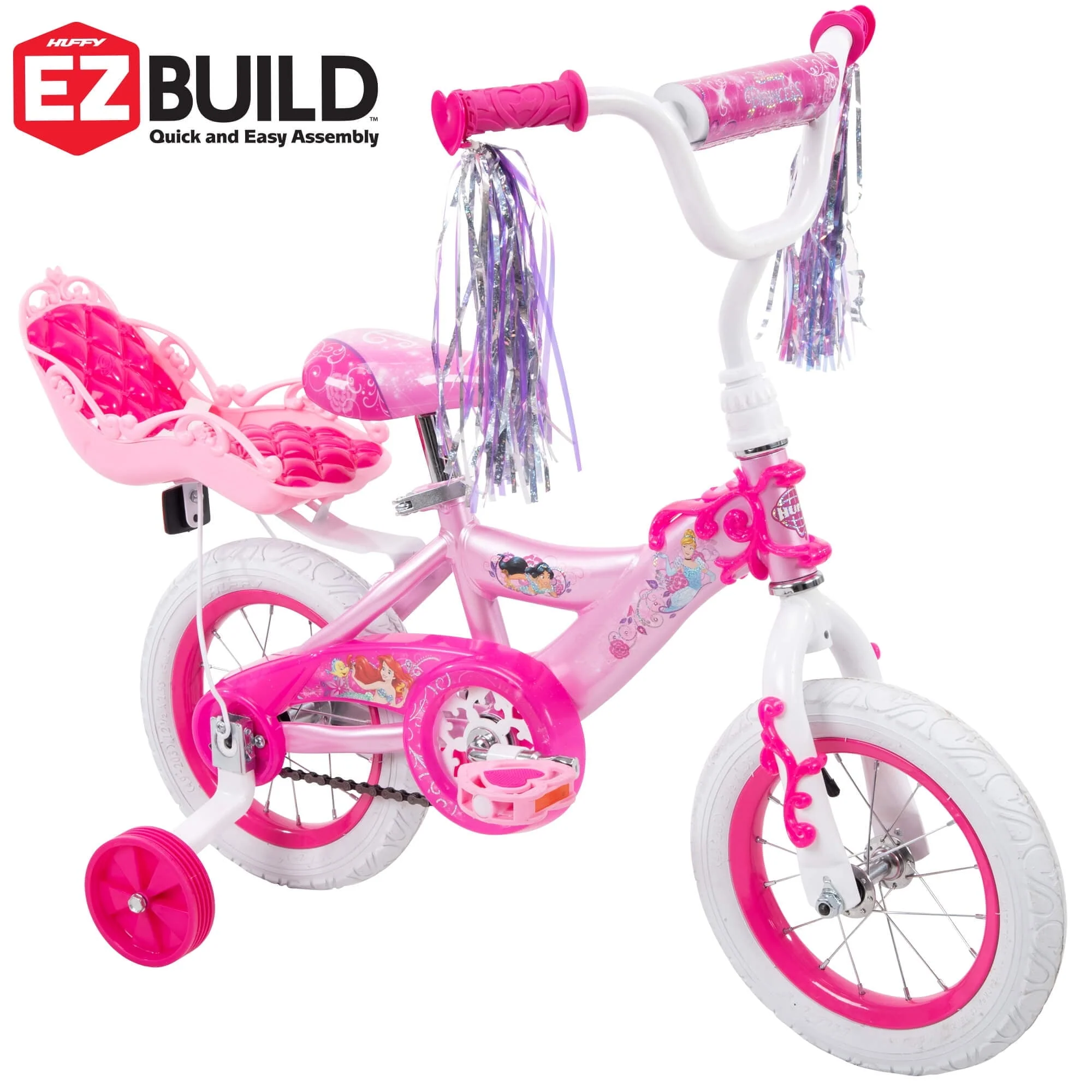 Princess Girls' 12" Bike with Doll Carrier by Huffy Image 4
