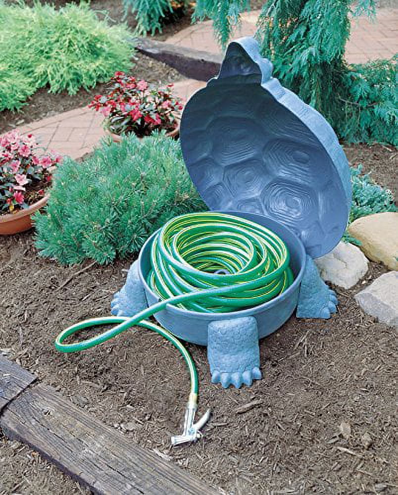Emsco Group 1560-1 DARWIN Galapagos Tortoise Hose-Hider - Holds 100 Foot Garden Hose, Patina