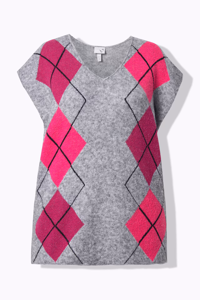 Argyle V-Neck Sweater Vest