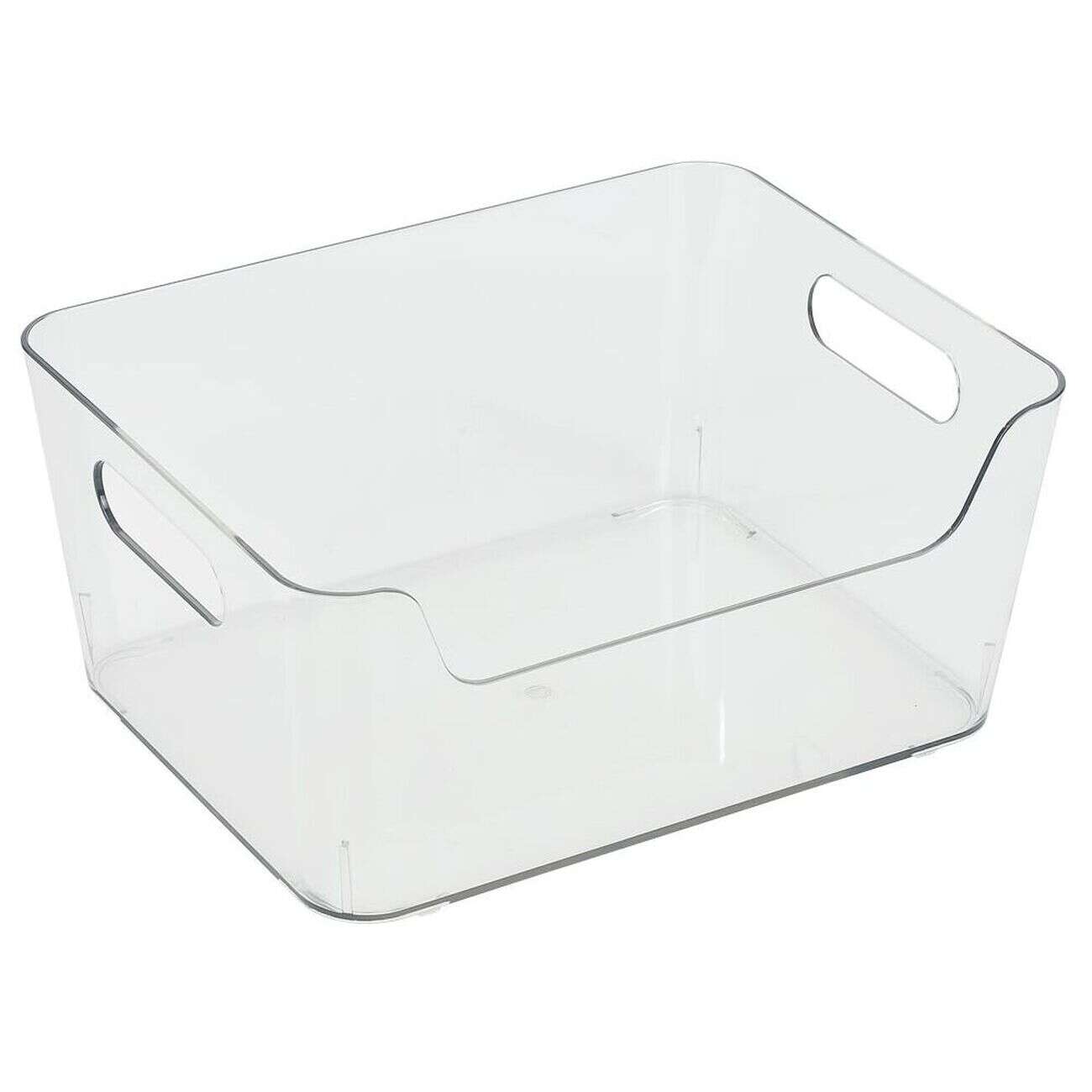 Bac rangement frigo 3,5L plastique transparent 22,4x17,3xH10cm