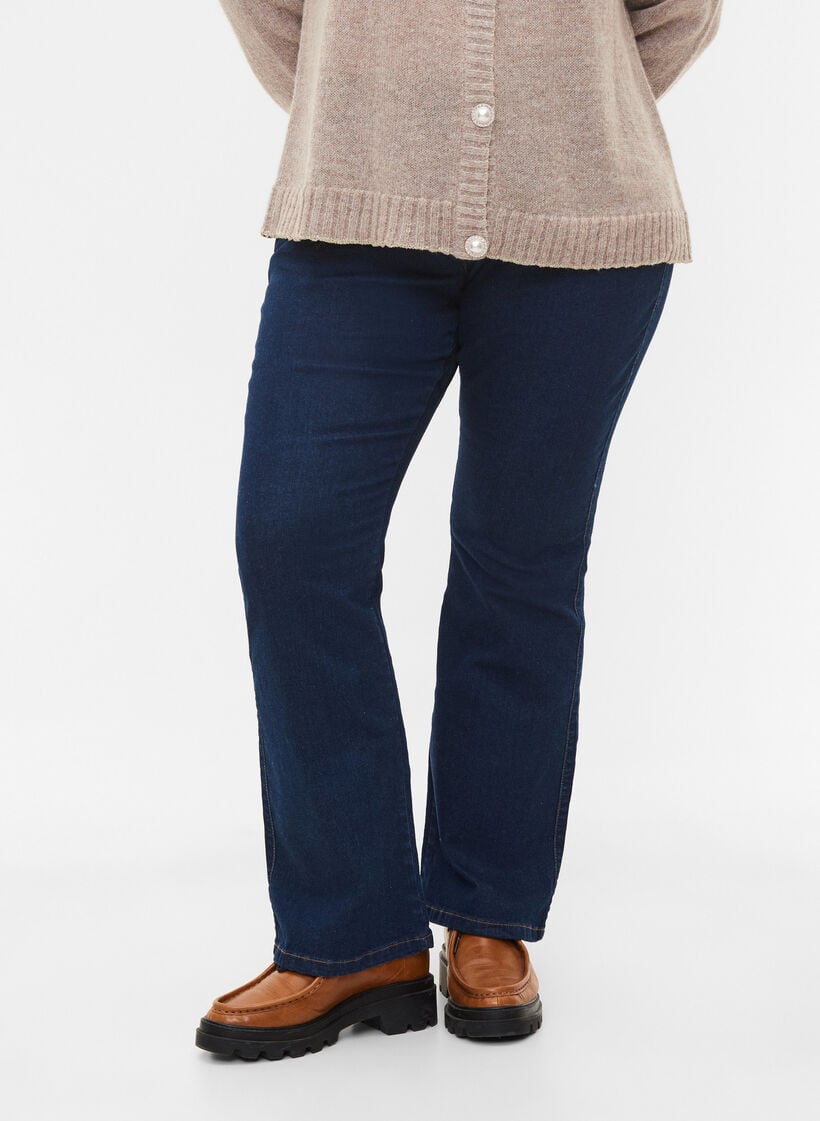 Zizzi High-waisted Ellen bootcut jeans