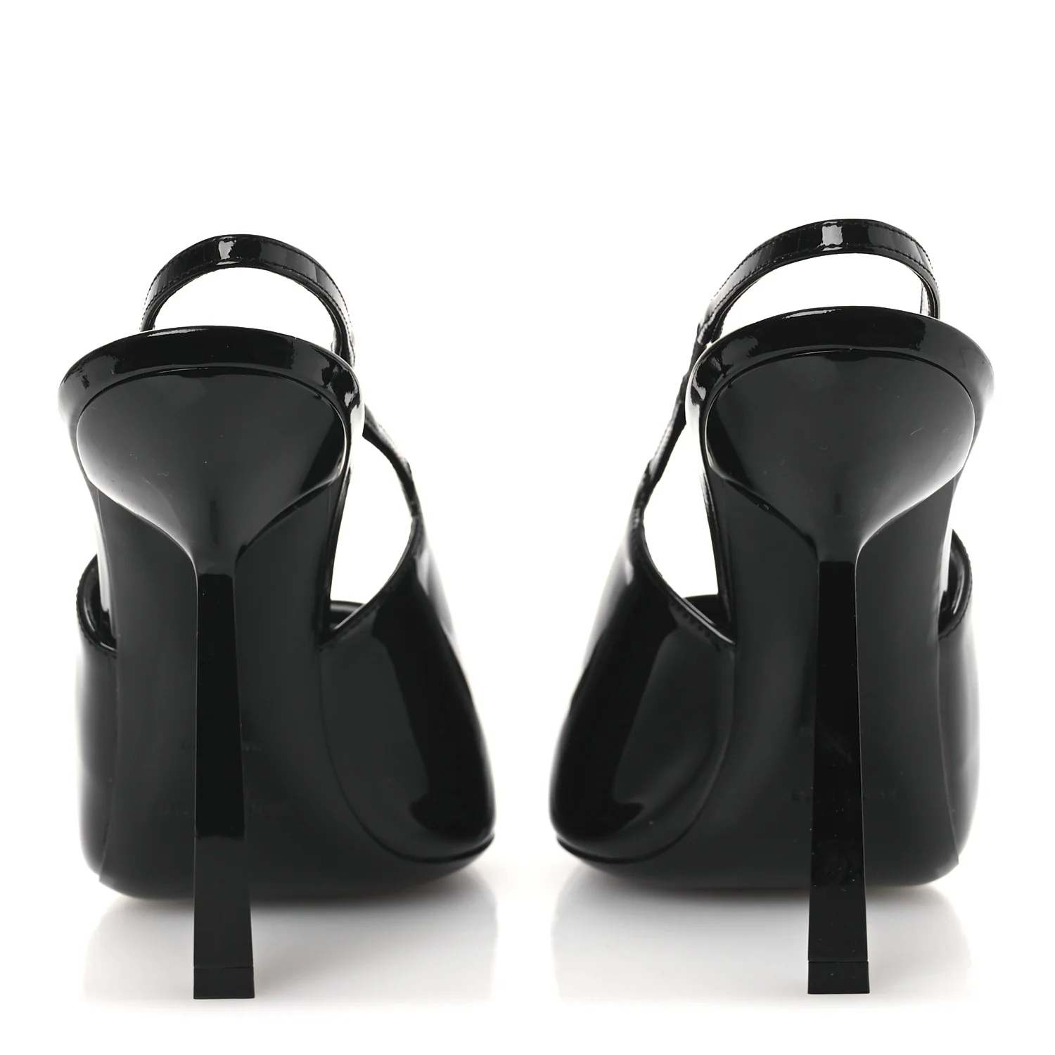Vernice Grupy Madame 115mm Slingback Pumps 38 Black