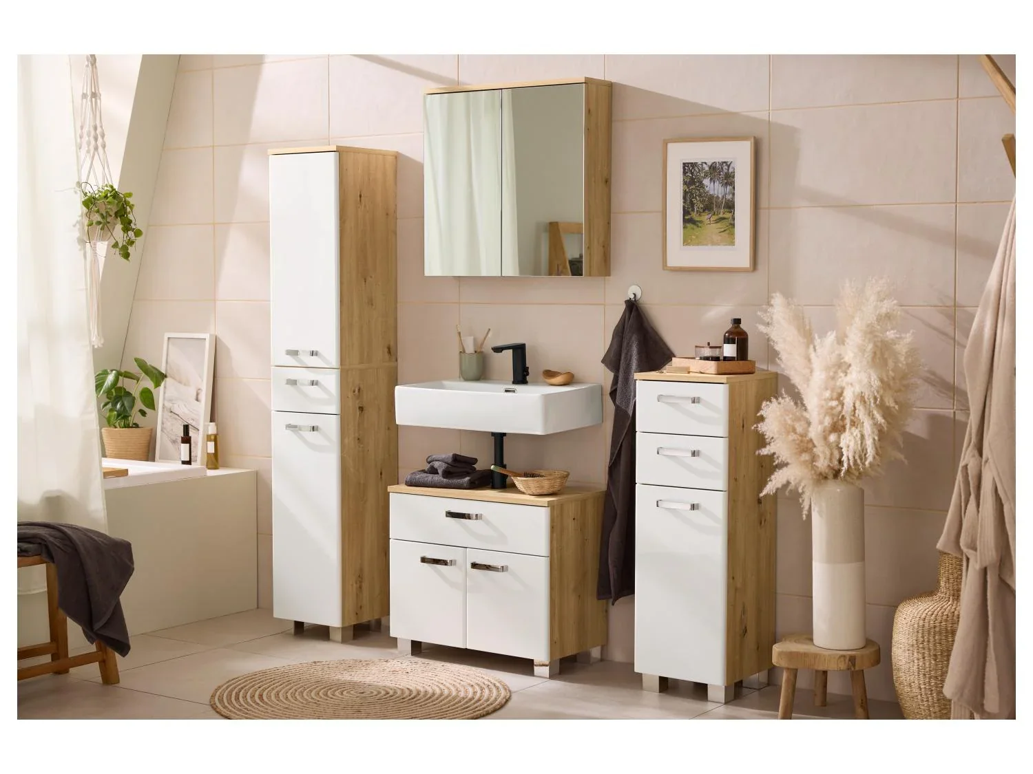 LIVARNO Armoire de toilette miroir Premium Palermo