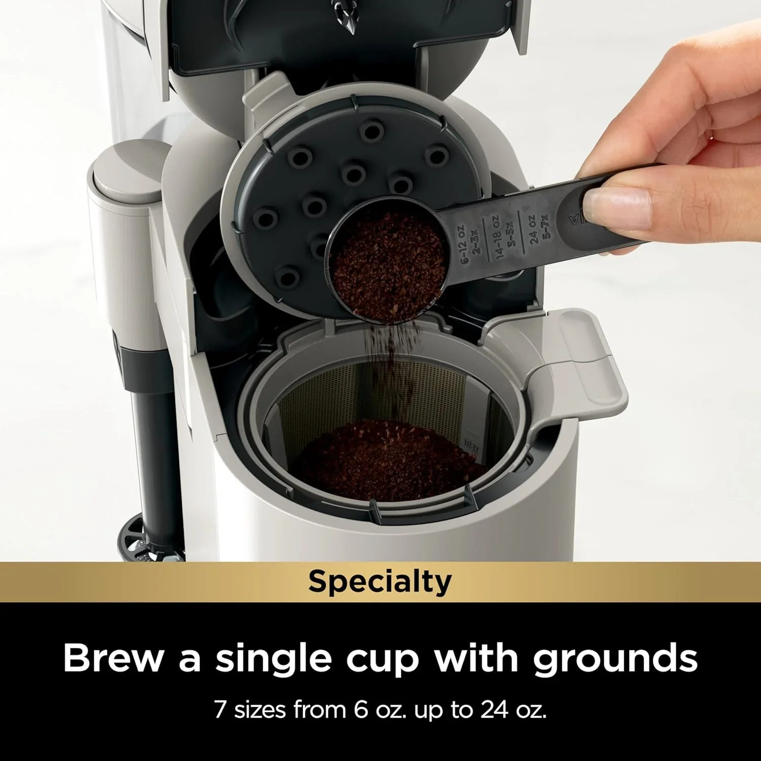 Cafetière Ninja à dosettes individuelles, compatible K-Cup, 4 méthodes d'infusion
