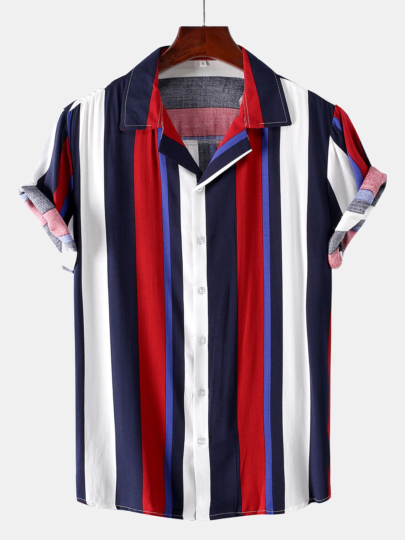 Chemise Revere à rayures colorées