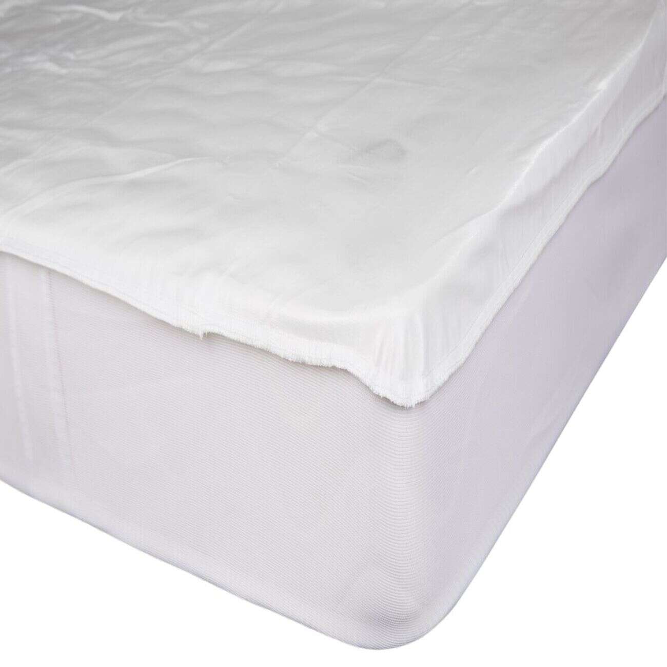 Protège-matelas anti-punaises jersey 160x200x25cm polyester blanc