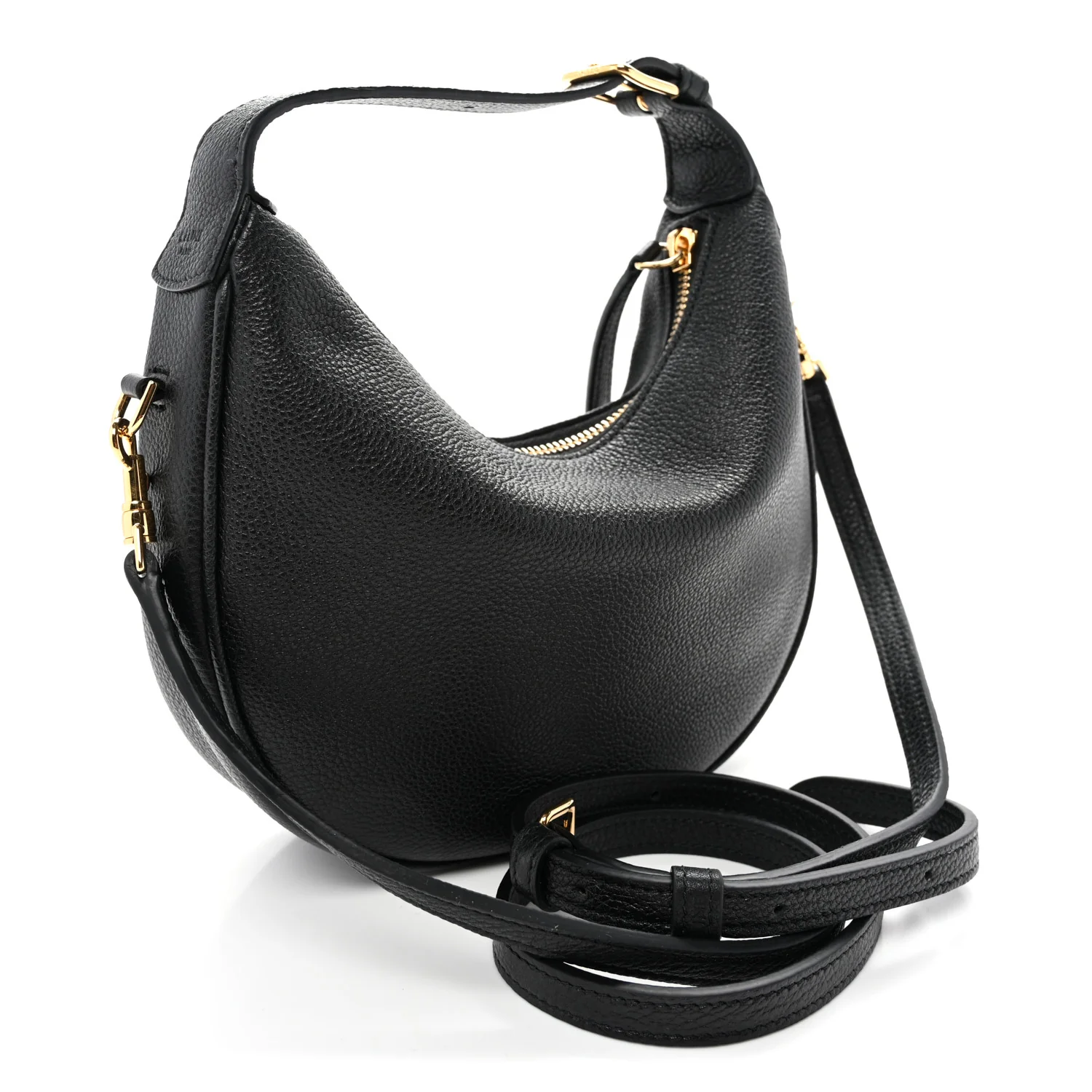 Supple Grained Calfskin Teen Lulu Shoulder Bag Black