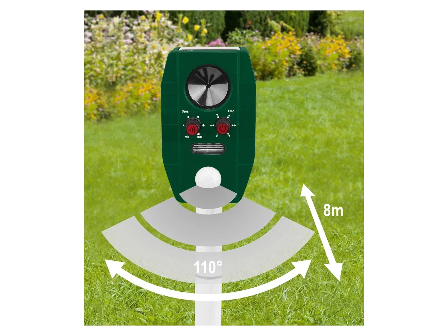 PARKSIDE Effaroucheur solaire PTUS 1 B2, 110, 8 m