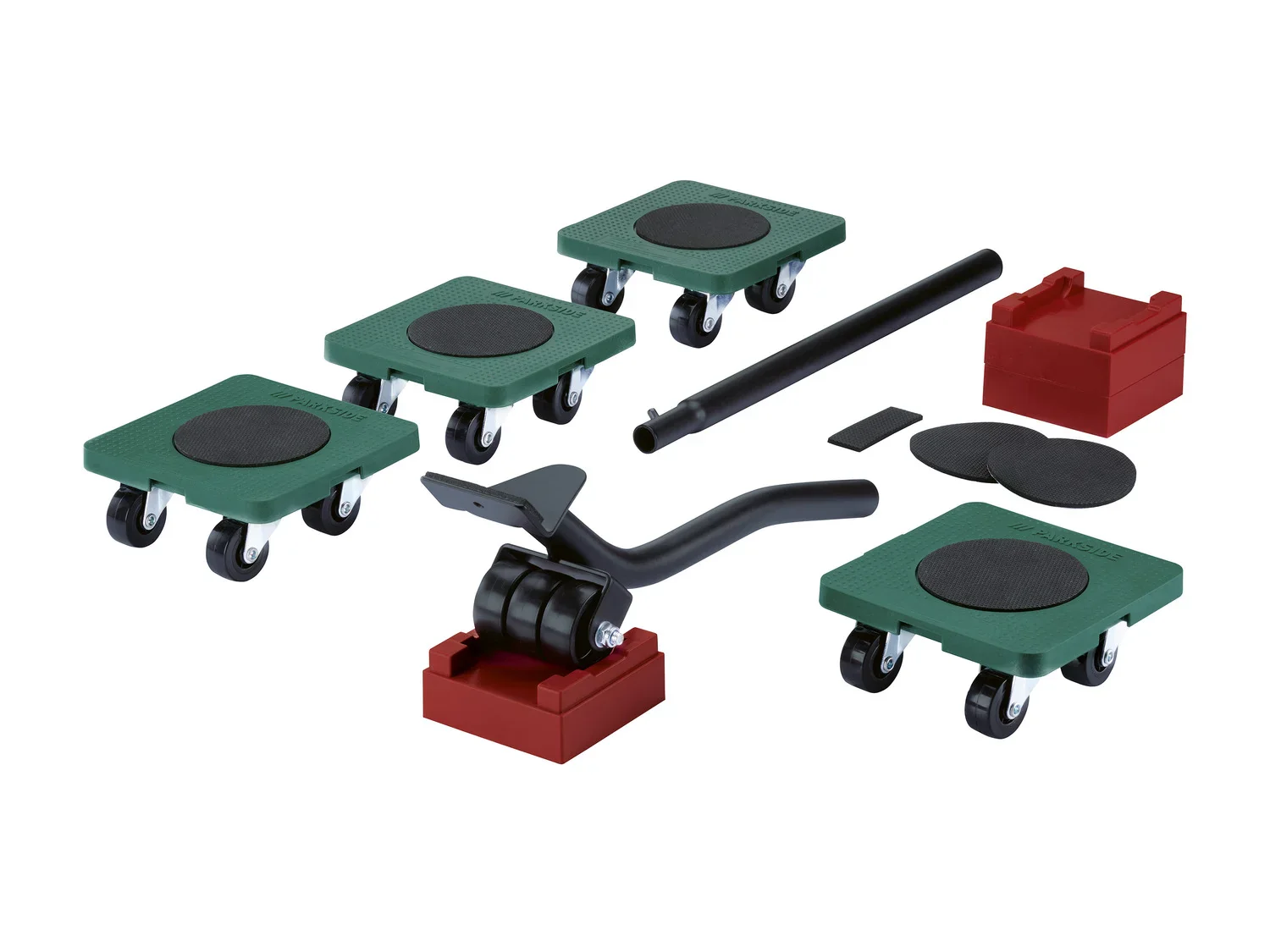 PARKSIDE Set de 10 roulettes pour transport de meubles