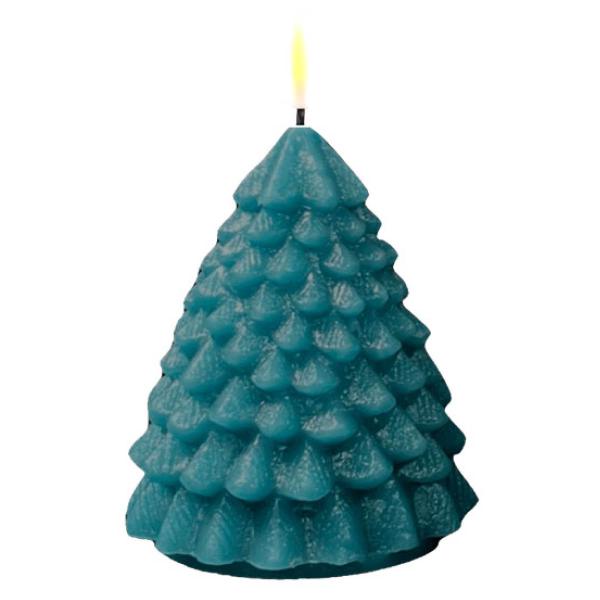 LED juletre 8x11 cm mørk grønn