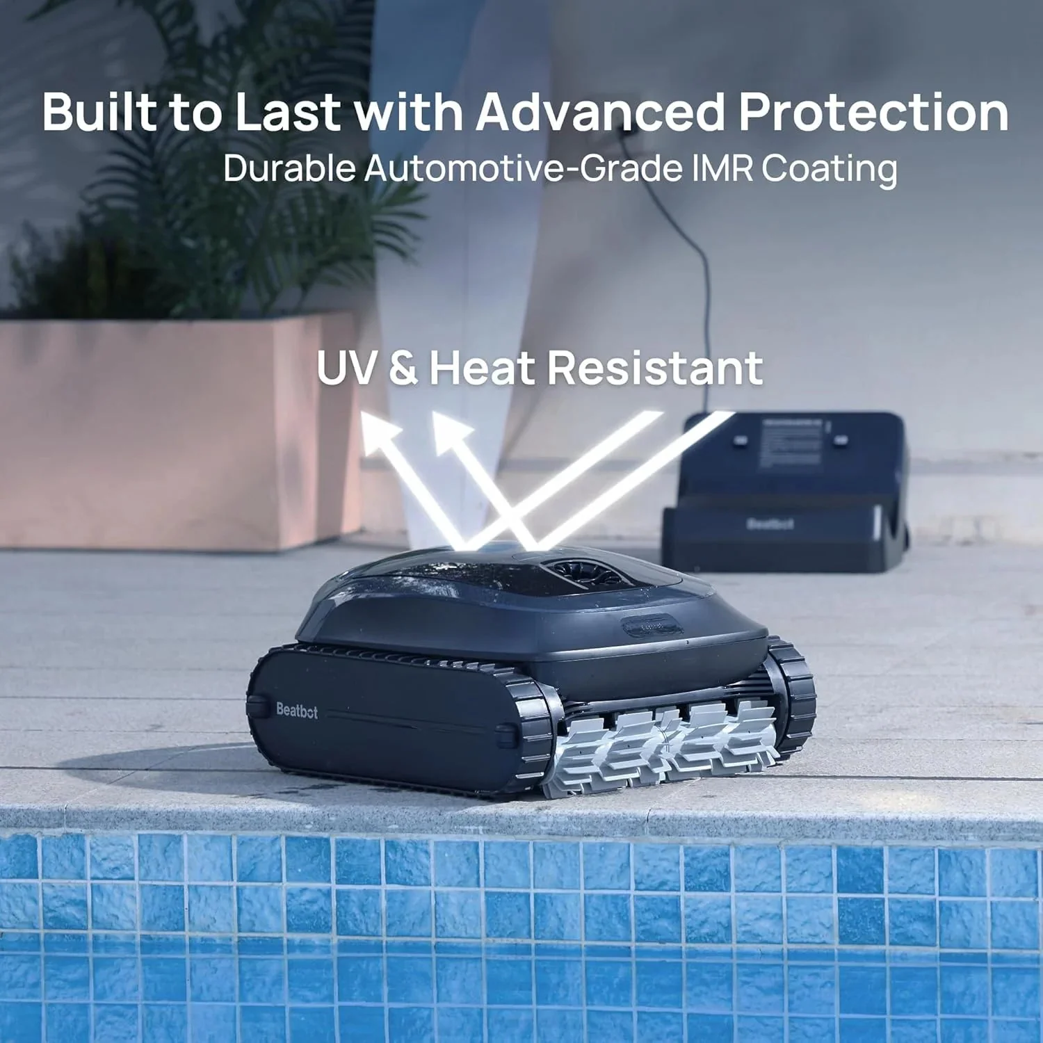Cordless Robotic Pool Vacuum Cleaner, Smart Surface Parking, Double-pass Waterline Scrubbing, Cleans Floor, Walls, and Waterline, Above &…