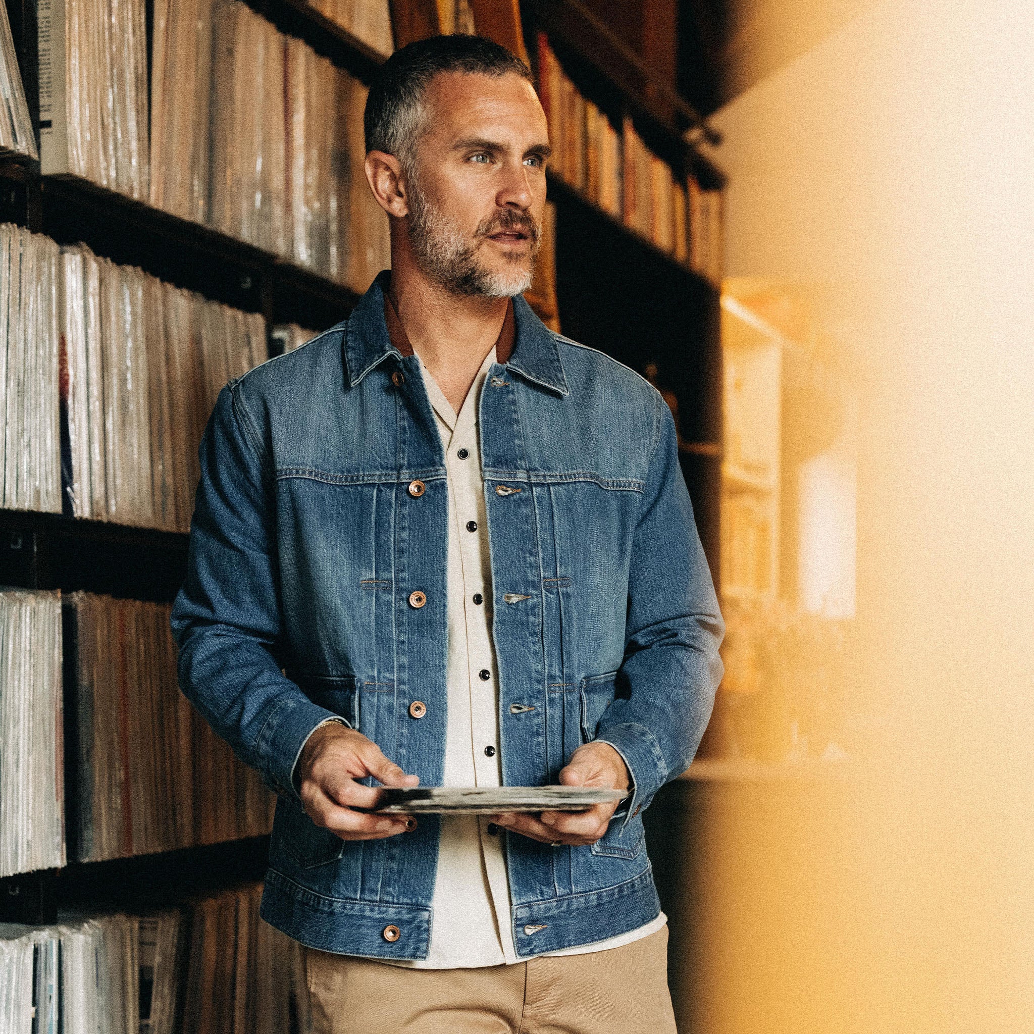 La veste Ryder en denim délavé au soleil