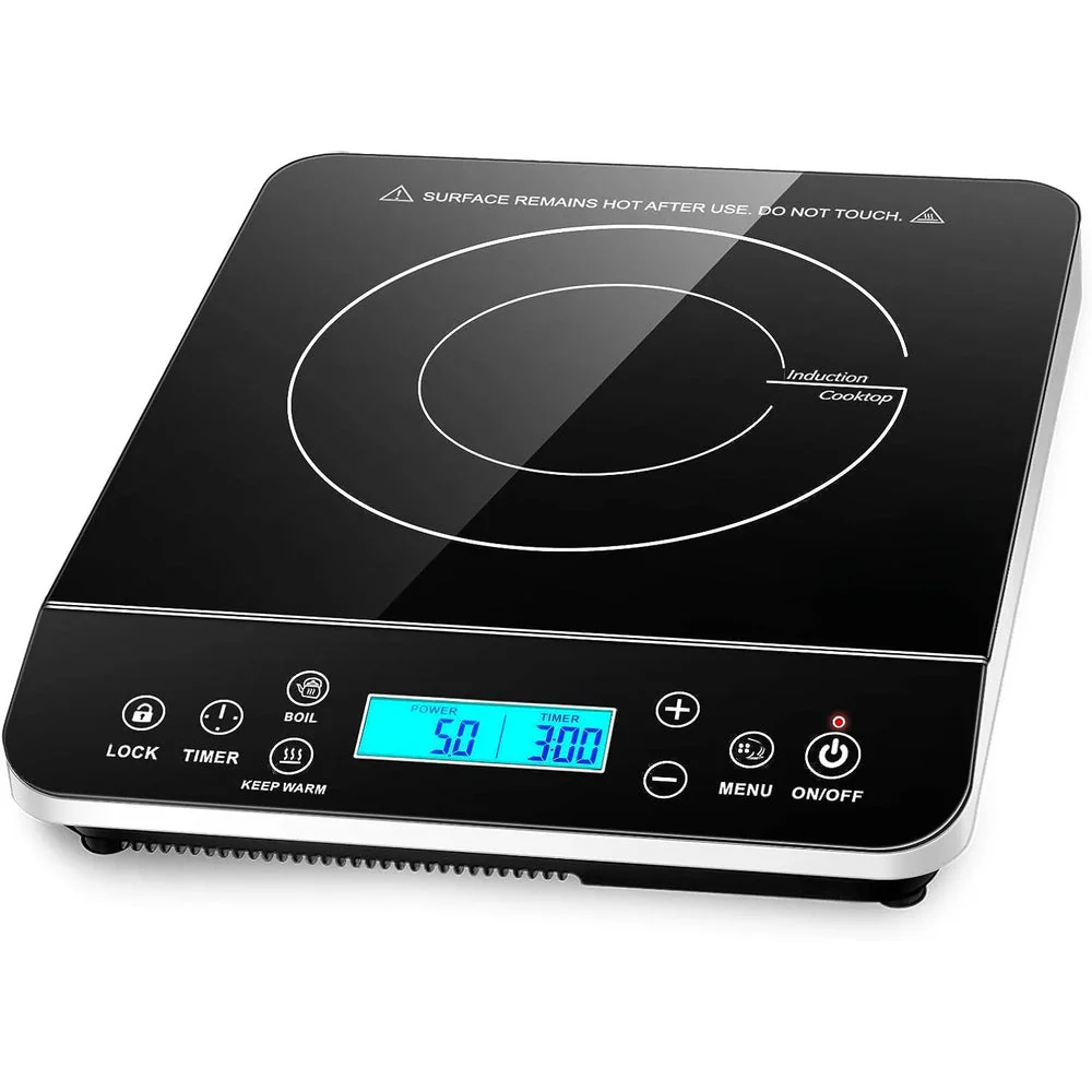 Portable Induction Cooktop, Countertop Burner Induction Hot Plate with Lcd Sensor