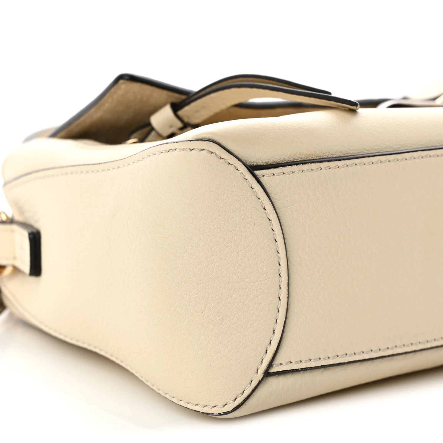 Calfskin Mini Faye Day Shoulder Bag Off White