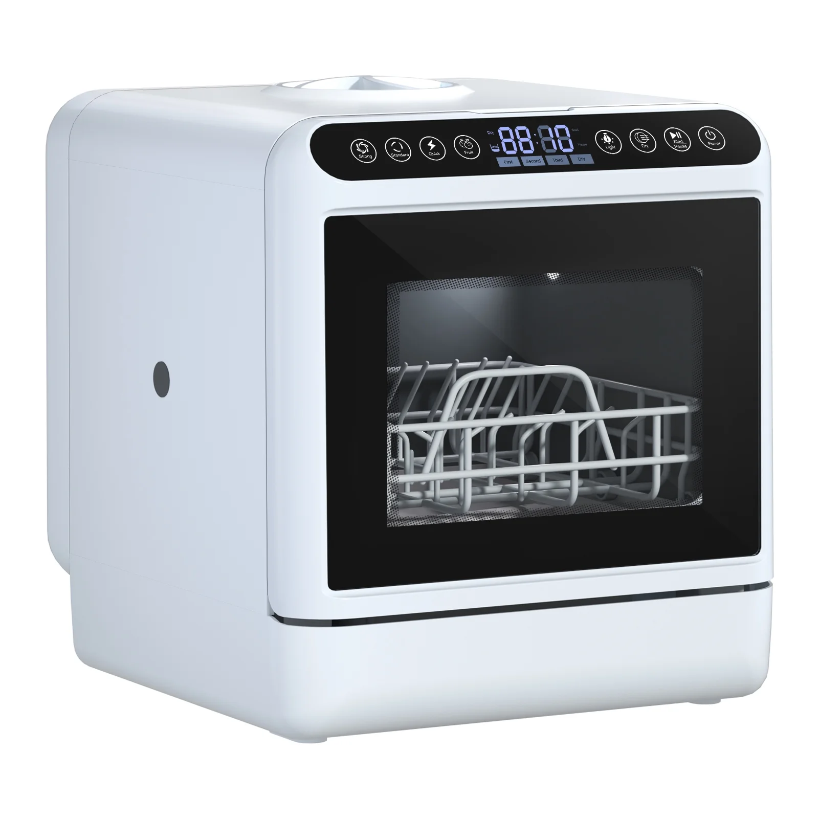 Portable Countertop Dishwashers, Compact Dishwashers with 5 L Built-in Water Tank Inlet Hose, 6 Programs, Air-Dry Function Dishwash for Small Apartments(US Plug) - Image 3