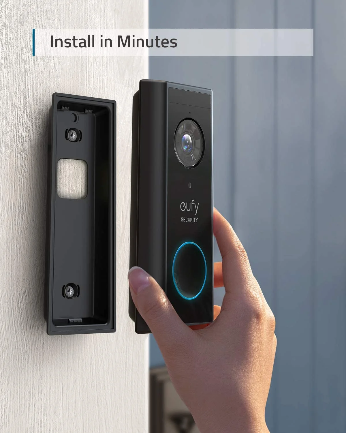 Security, Wireless Video Doorbell (Battery-Powered) with 2K HD, No Monthly Fee, On-Device AI for Human Detection, 2-Way Audio, Simple Self-Installation(Black) - Image 6