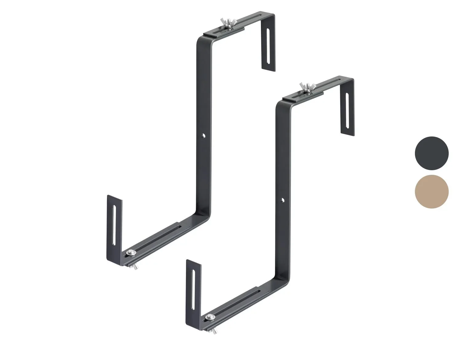 PARKSIDE Lot de 2 supports pour jardinires