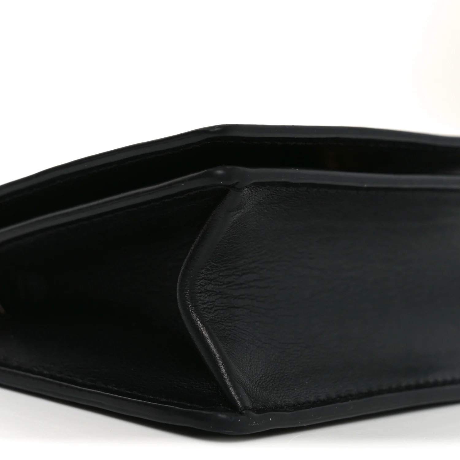 Vitello Mini Virtus Chain Clutch Black