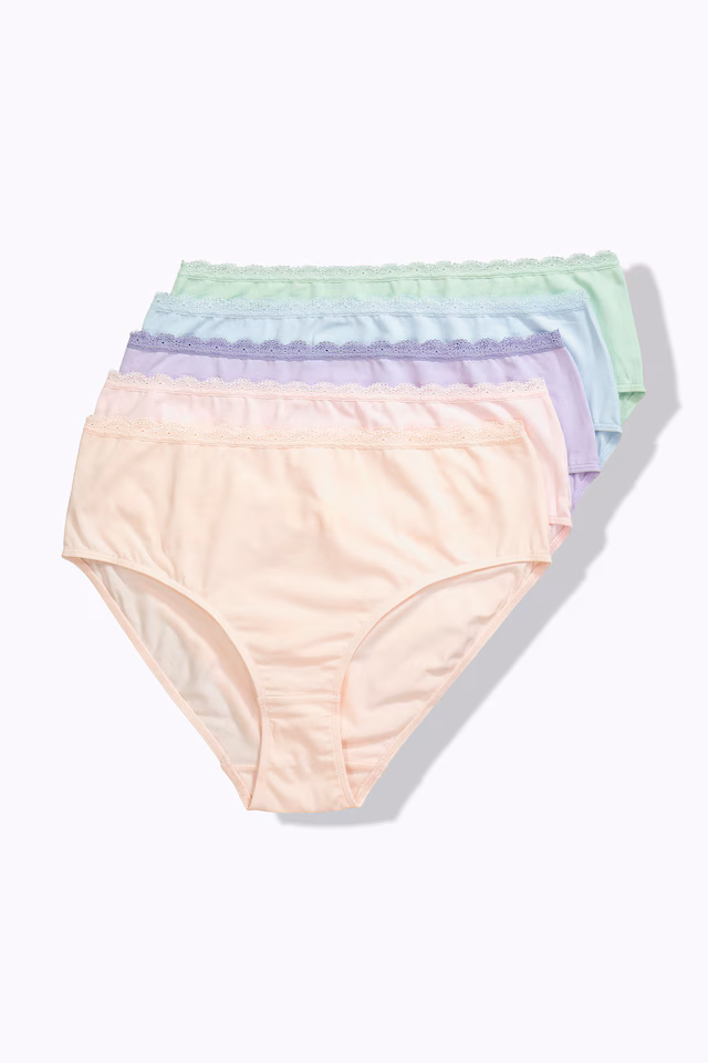 5 Pack Lace Trim Panties