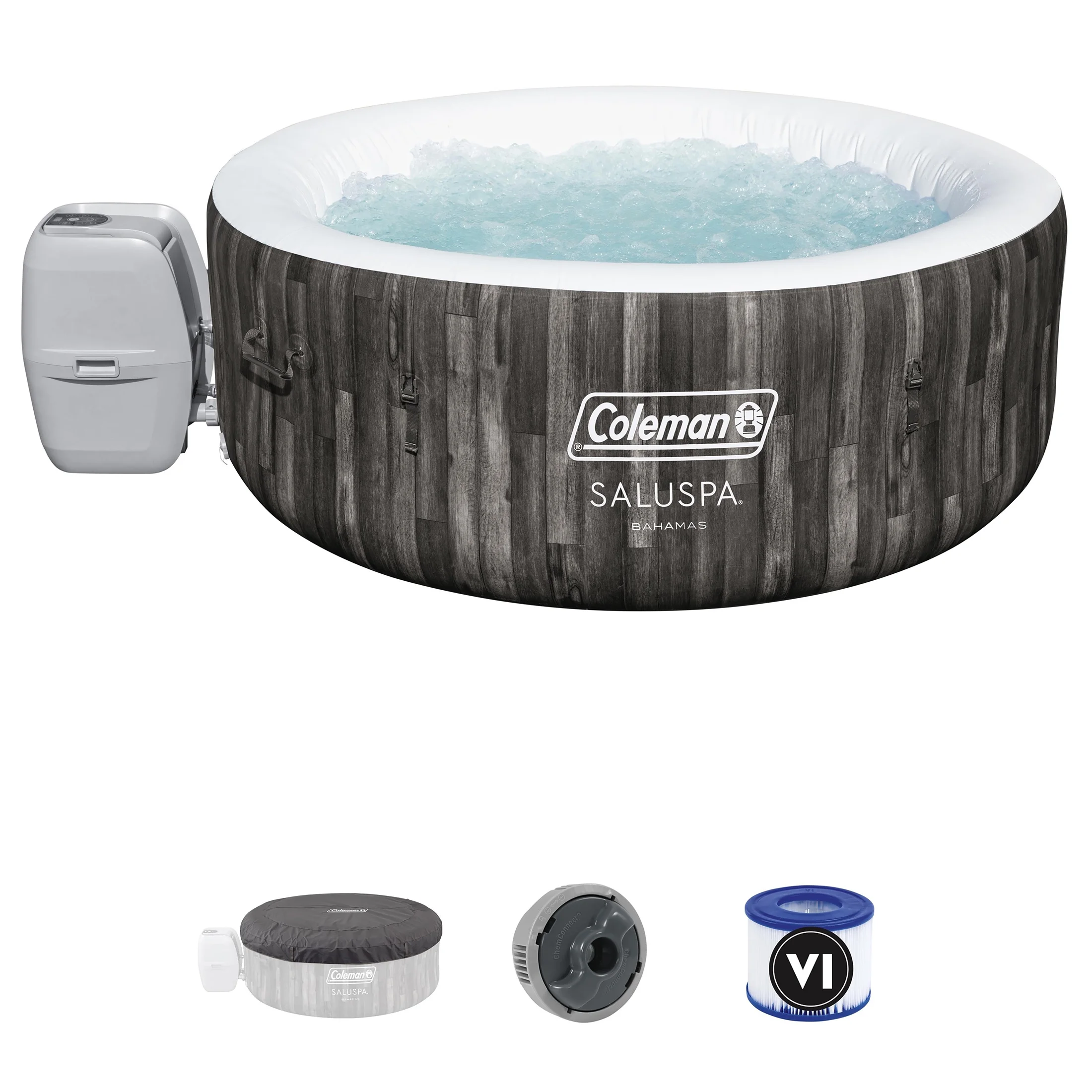 Bahamas AirJet Inflatable Outdoor Round Hot Tub 2-4 Person with Pump #P08411(Spa Only) - Image 7