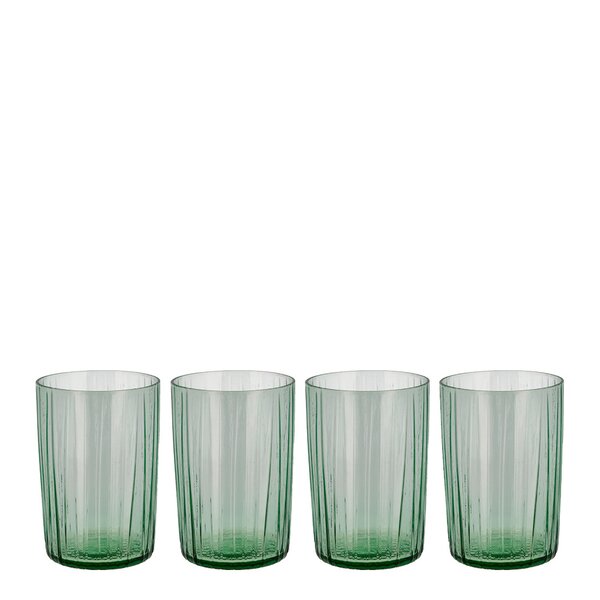 Kusintha vannglass 28 cl 4 stk grønn