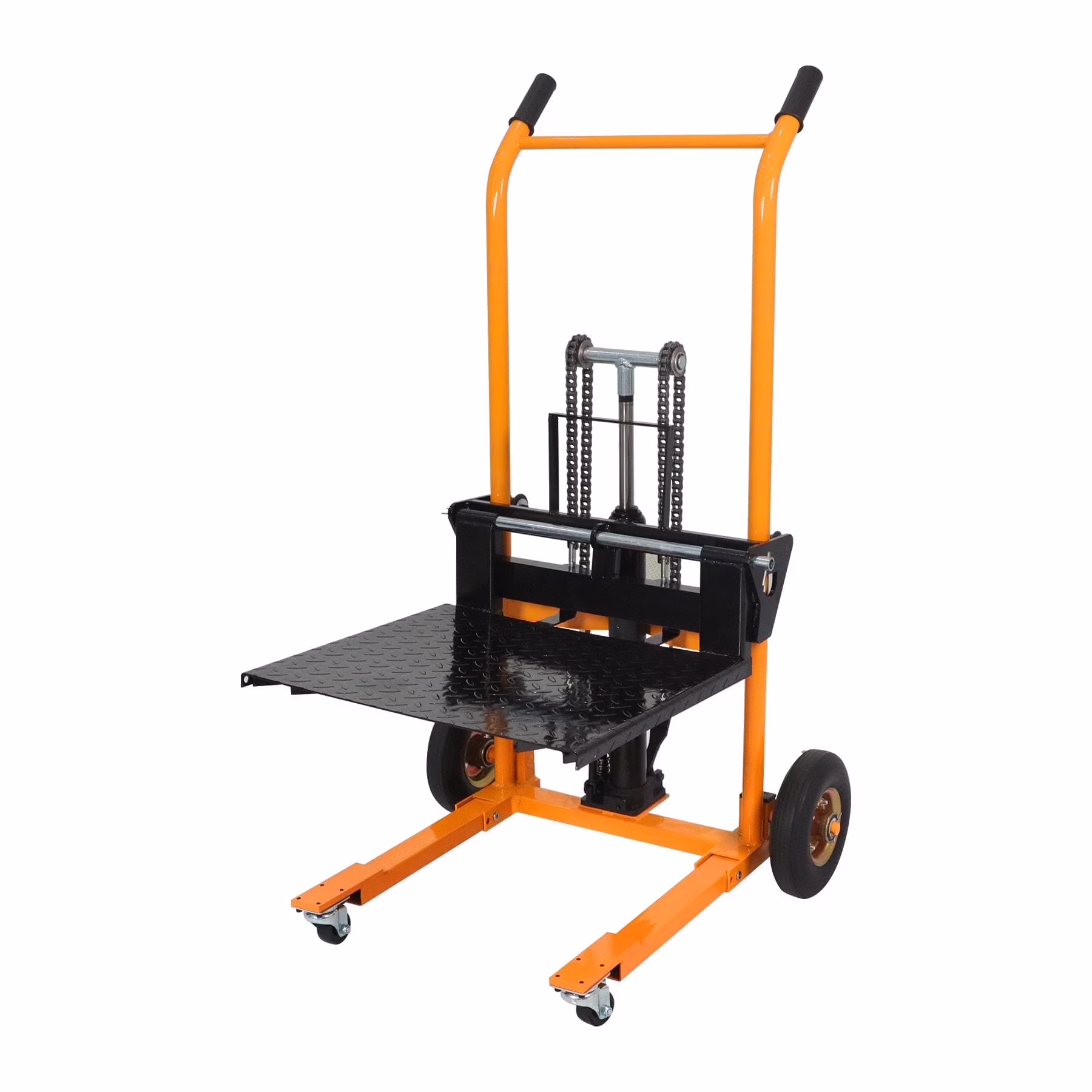 APOLLOLIFT Material Lift Mini Manual Stacker with Removable Flat Bed, 440lbs Load Capacity, 35.4 Max Lifting Height