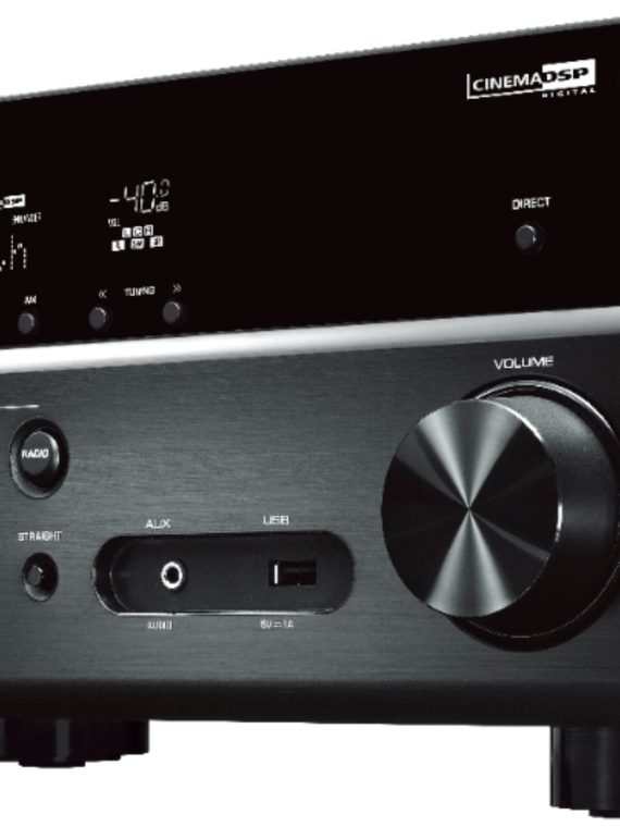 Yamaha 2025 – Système d'enceintes home cinéma 4K 5.1 canaux avec caisson de basses amplifié et streaming Bluetooth – Noir