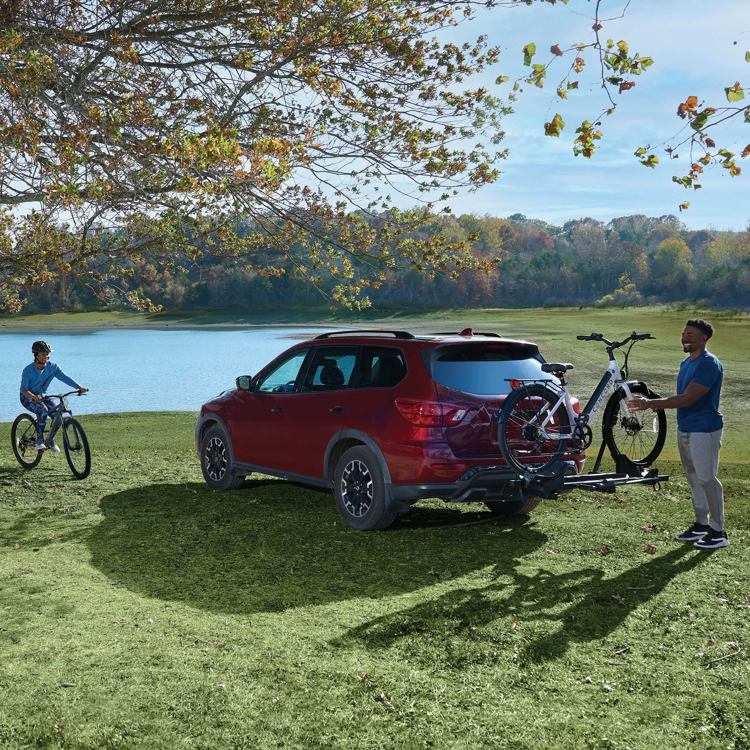 Premium Platform Steel Bike Rack with 132lbs Load Capacity, 2'' Hitch Receiver E-Bike Compatible - Image 7