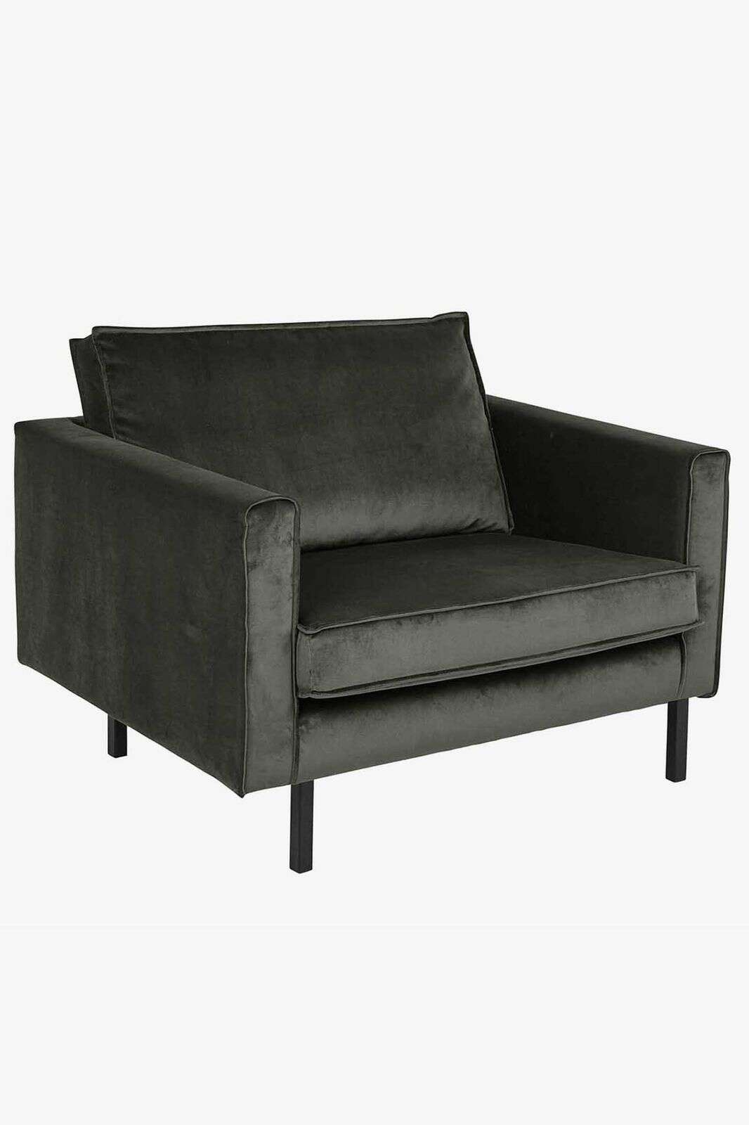 Amsterdam velvet loveseat Juke dark green hunter