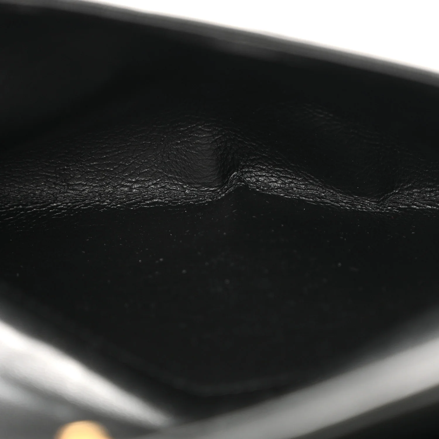 Lambskin Matelasse Chevron Monogram Sulpice Chain Wallet Black