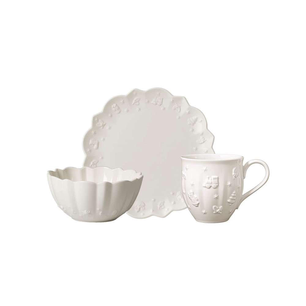 Toy's Delight Royal Classic Dinnerware set - White, Premium Porcelain