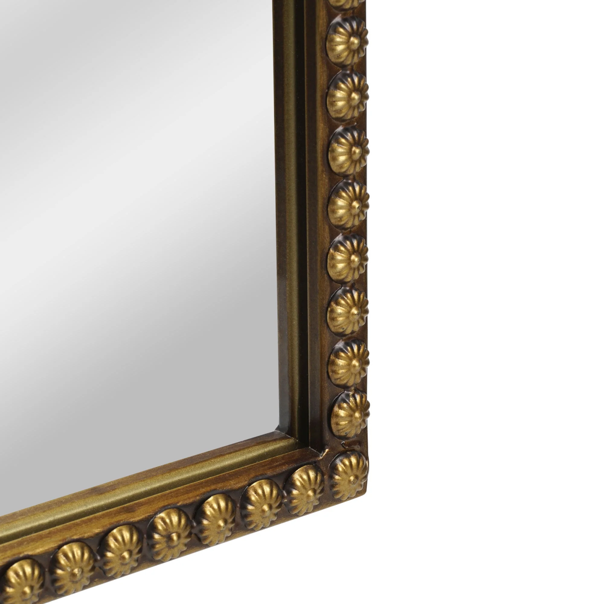 Better Homes Gardens 20" x 30" Arch Metal Wall Mirror Décor in Gold Image 3