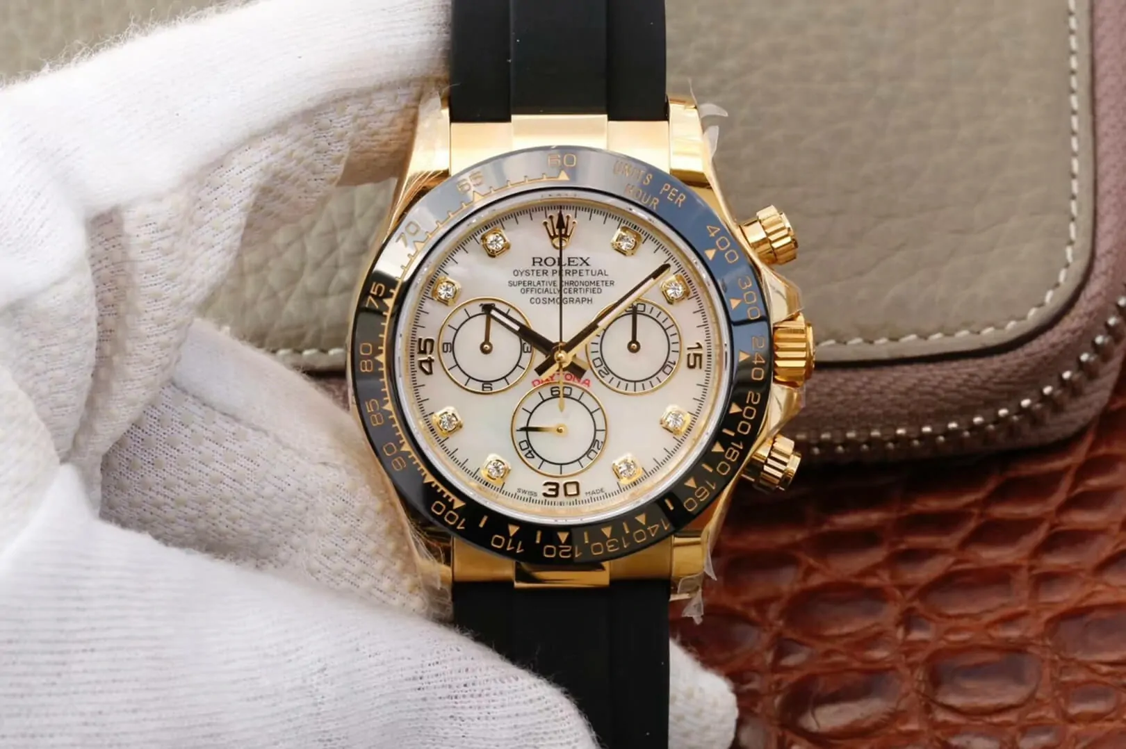 Rolex Daytona Cosmograph M116518ln-0037 JH Factory Rubber Strap