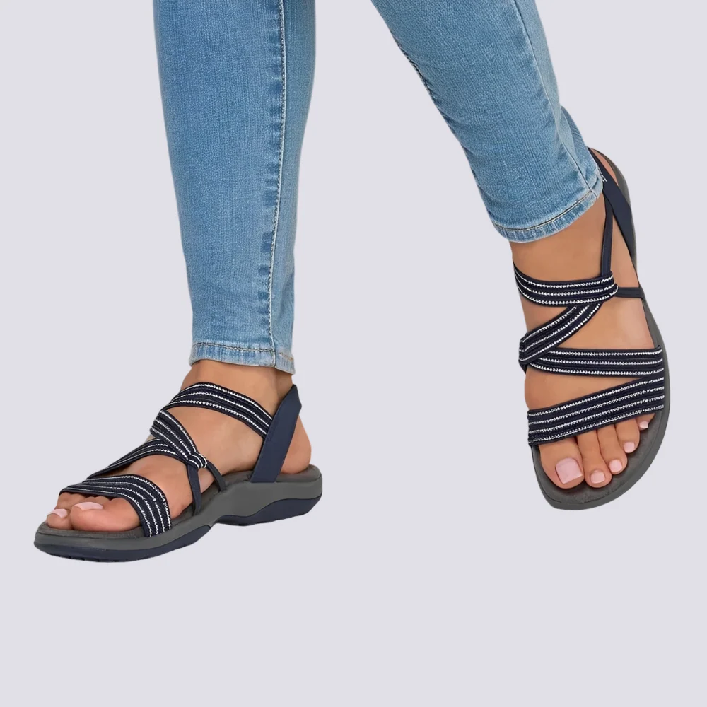 Abby - Sandales Femme - Pour Journées Décontractées à la Plage