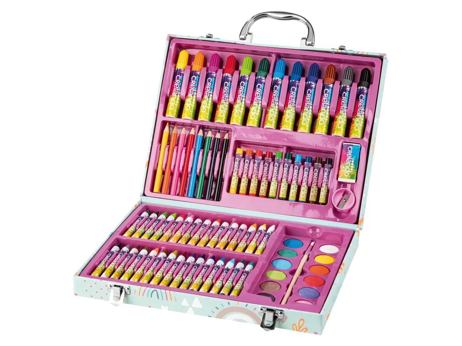 crelando Mallette de coloriage pour enfant
