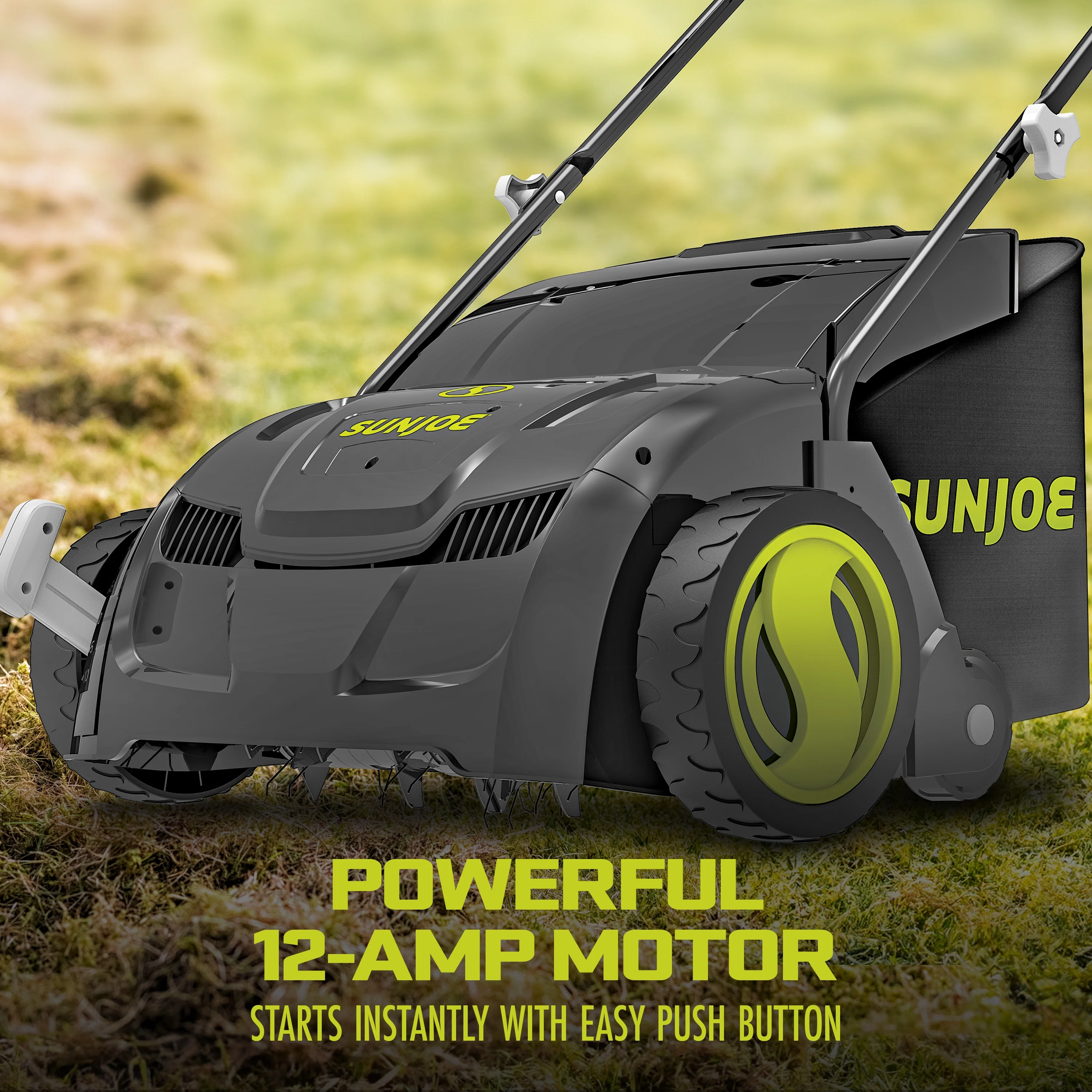 12 Amp Electric Dethatcher and Scarifier with 8 Gallon Bag - Image 3