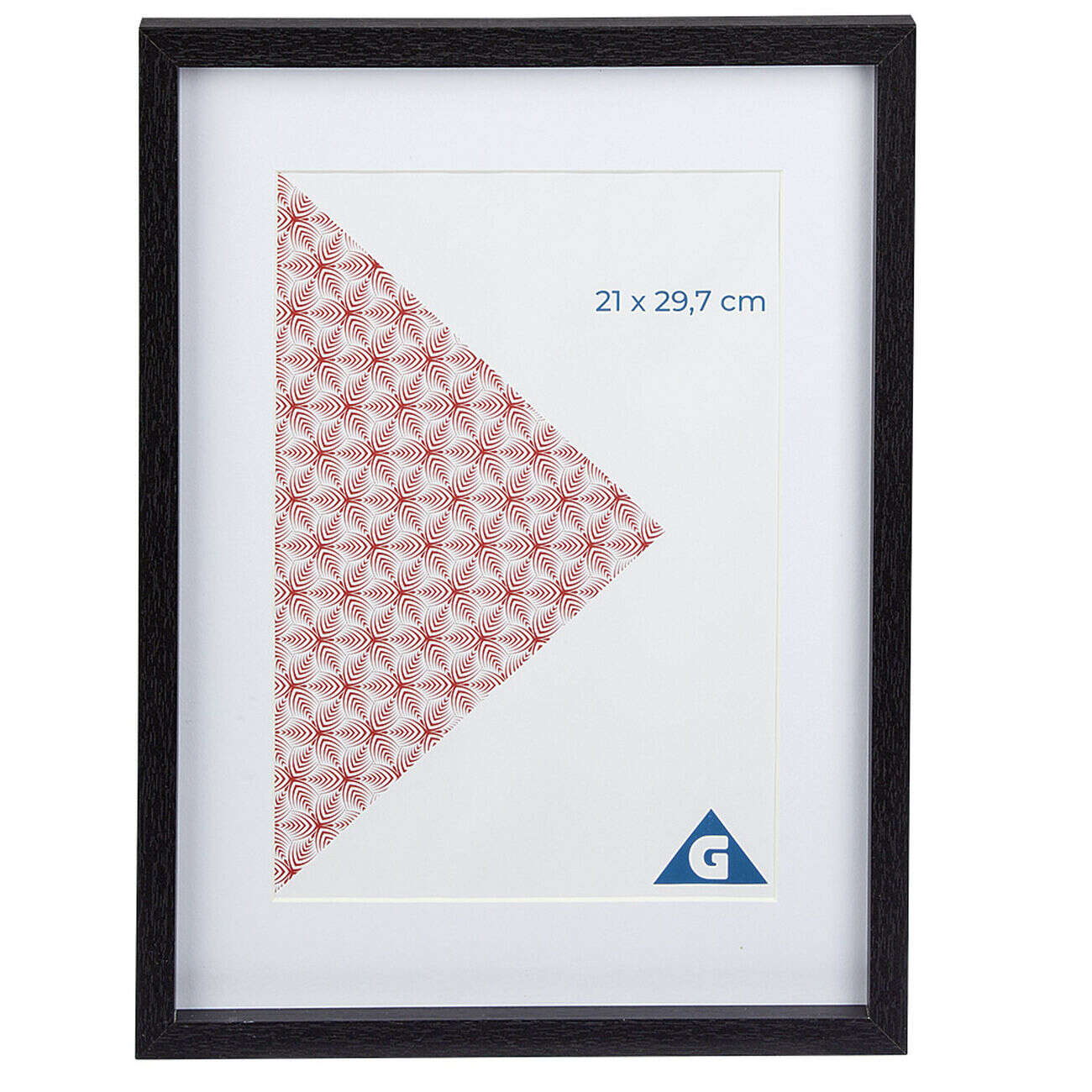 Cadre photo bois noir 30x40cm pour photo 21x29.7cm