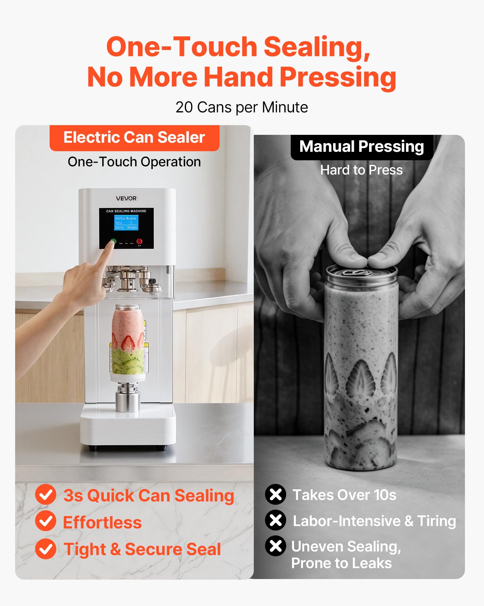 Can Sealer Machine, Automatic Commercial Soda Can Sealing Machine
