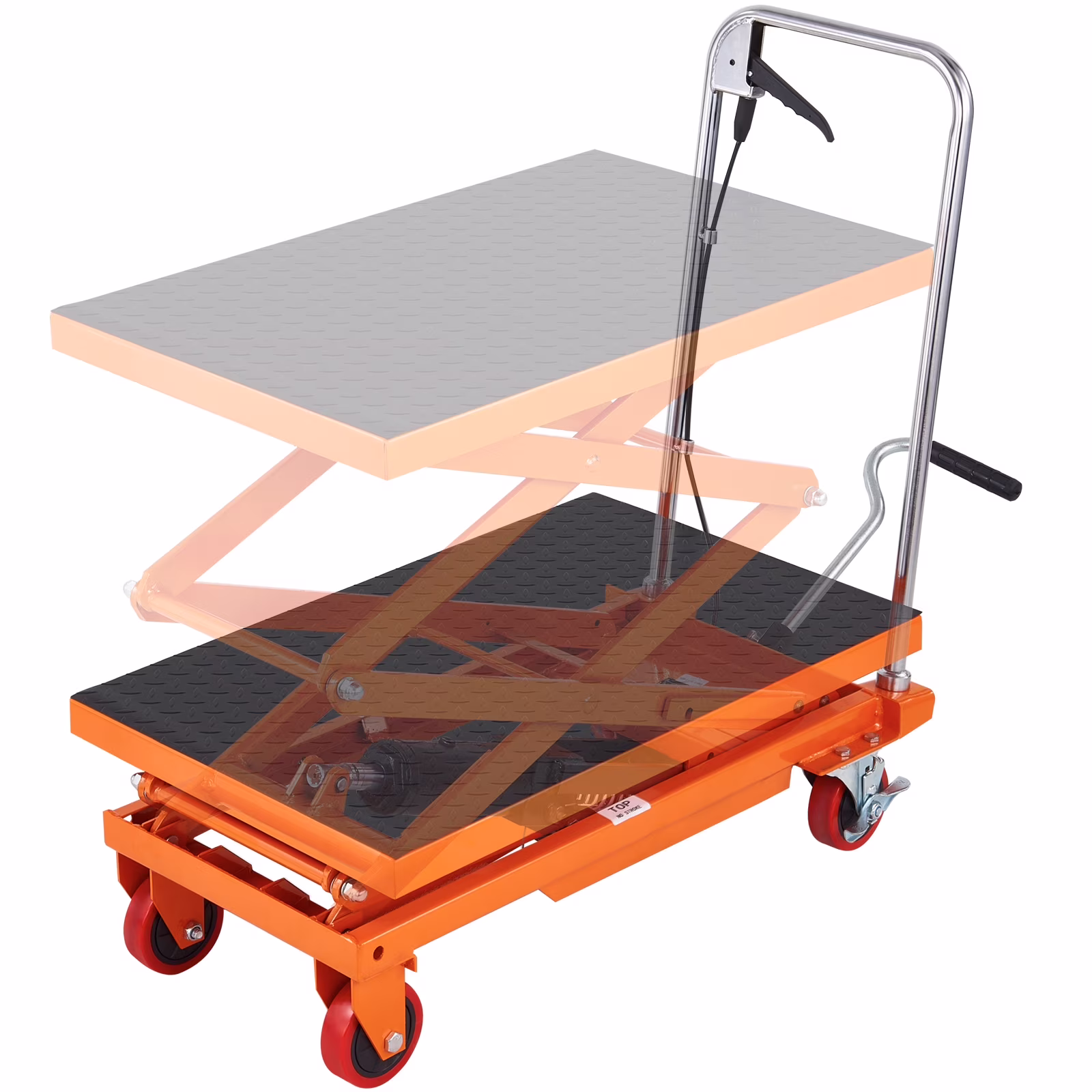VEVOR Hydraulic Lift Table Cart, 330 lb Capacity 50