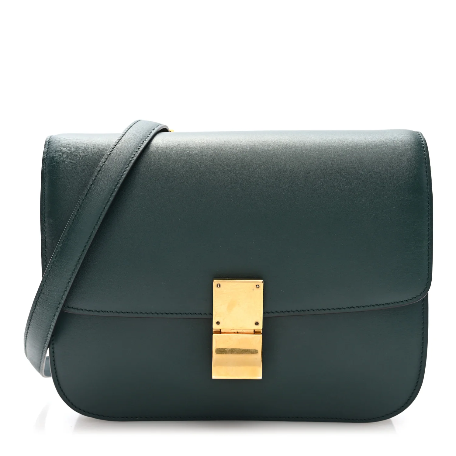 Box Calfskin Medium Classic Box Flap Bag Amazone