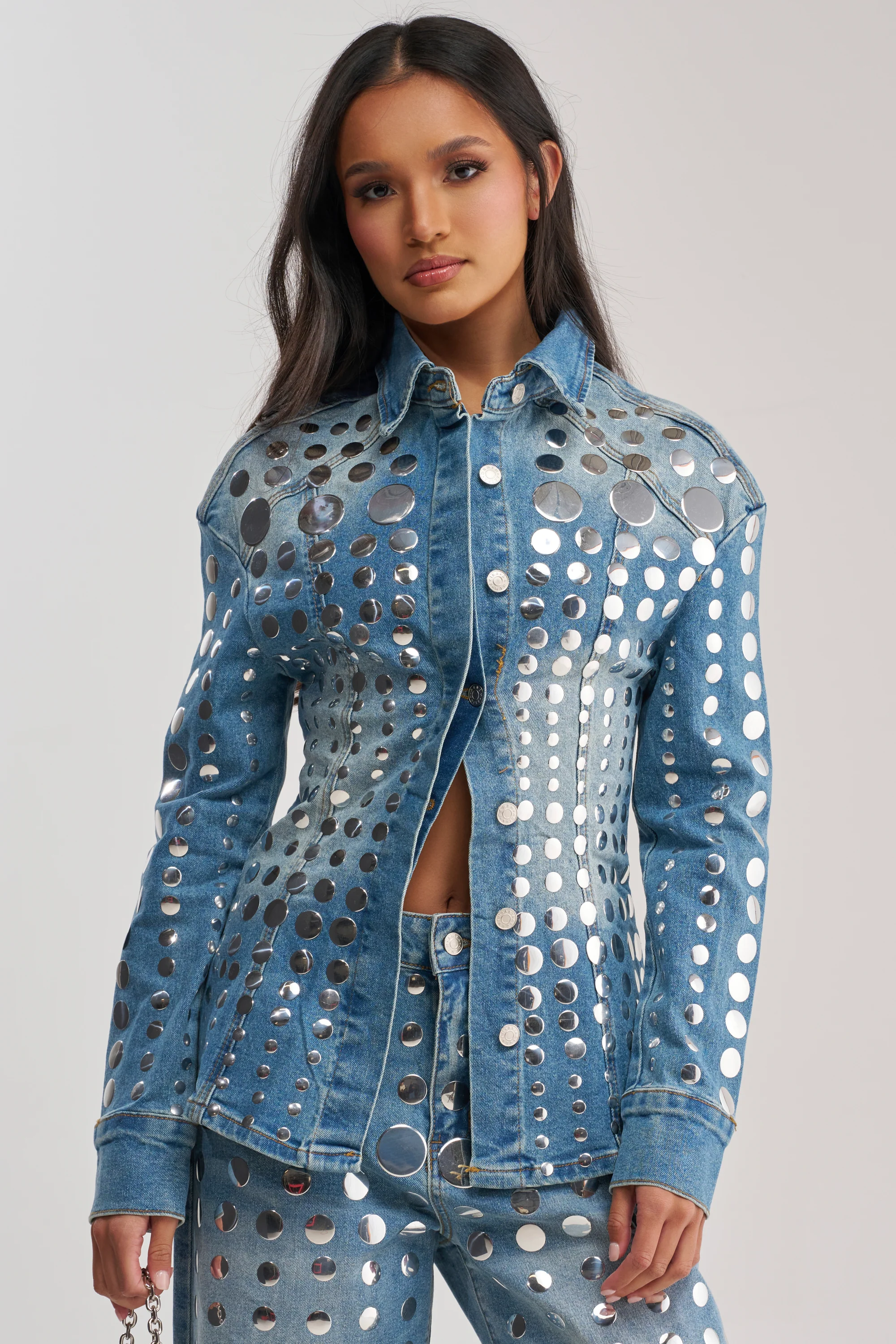 STUDS EVERYWHERE BUTTON DOWN - Akira Store