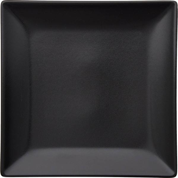 Quadro tallerken 18x18 cm svart